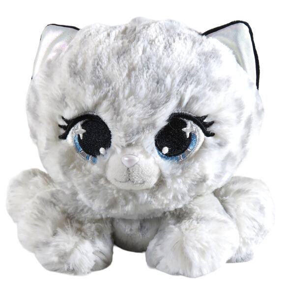 GUND Plushies Gray Cat 6" Stuffed Toy w/ Glitter Eyes Laya Spotson - Picture 1 of 14